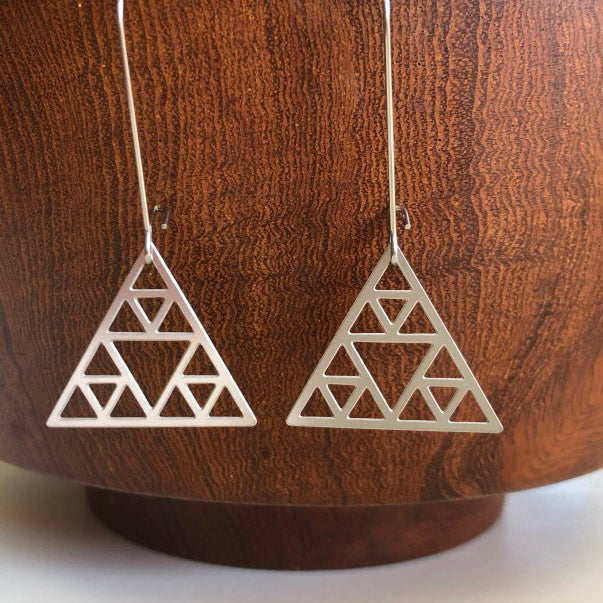 Mauna Kea Silver Earrings