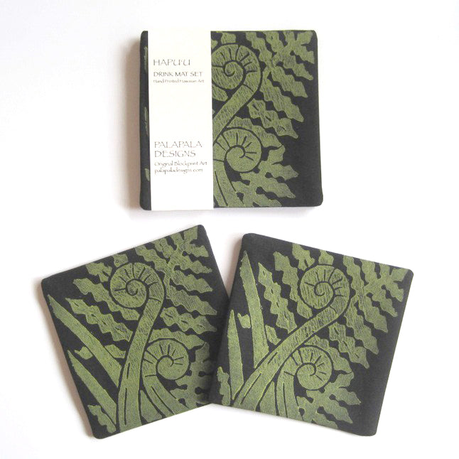 Hāpuʻu (Tree Fern) Drink Mat