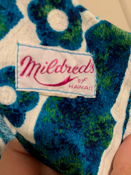 Vintage Mildred's Barkcloth Muumuu