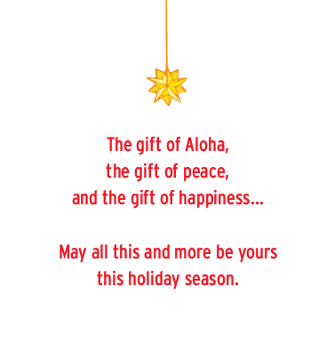 Bright Hawaiian Holiday Card Set of 10