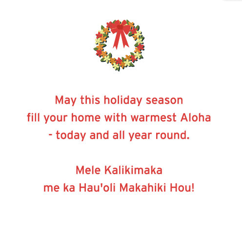 Home in Hawai`i Holiday Card Set of 10