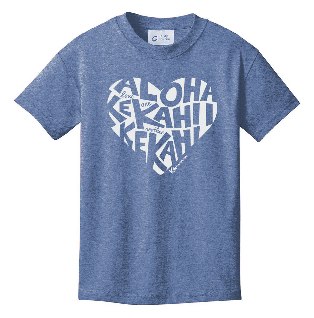 Love One Another Youth T-shirt - Heather Navy